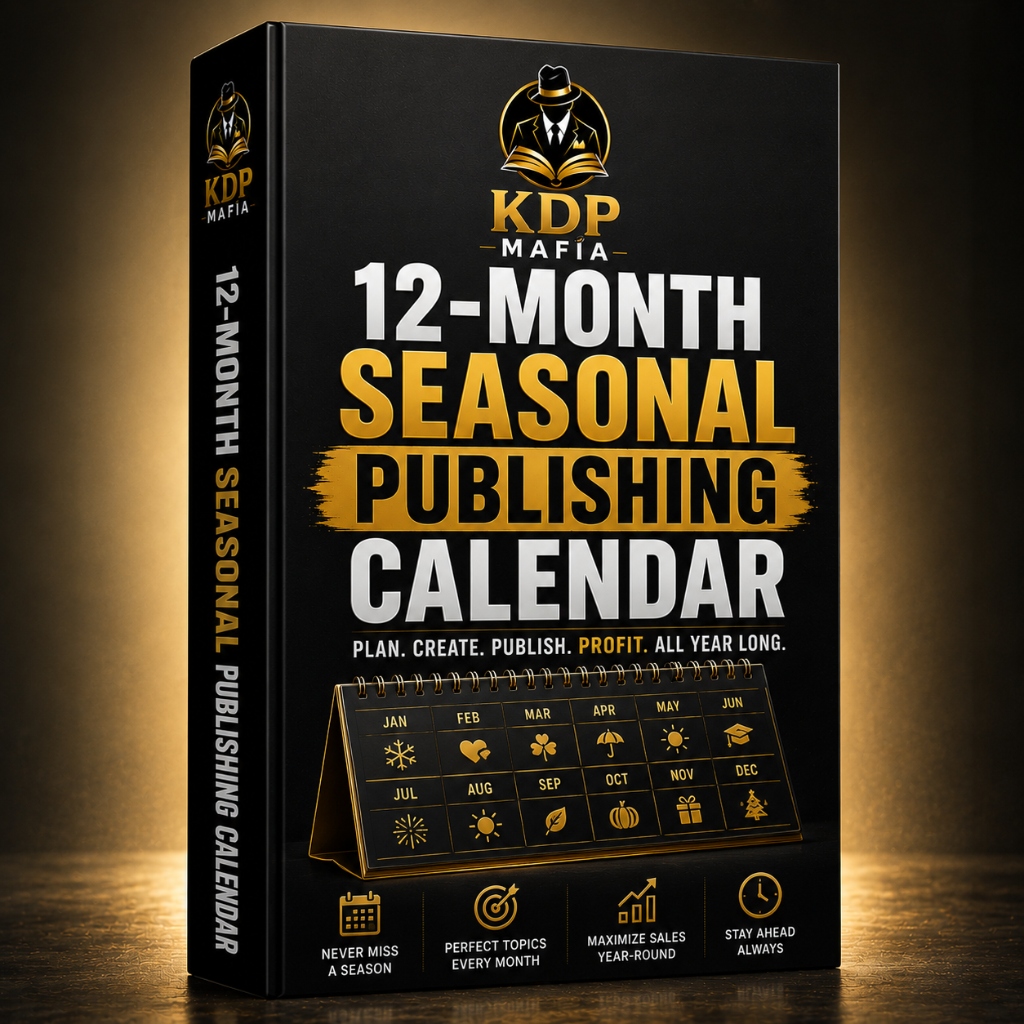 Bonus #3 - 12-Month Seasonal Publishing Calendar 3D Box Mockup