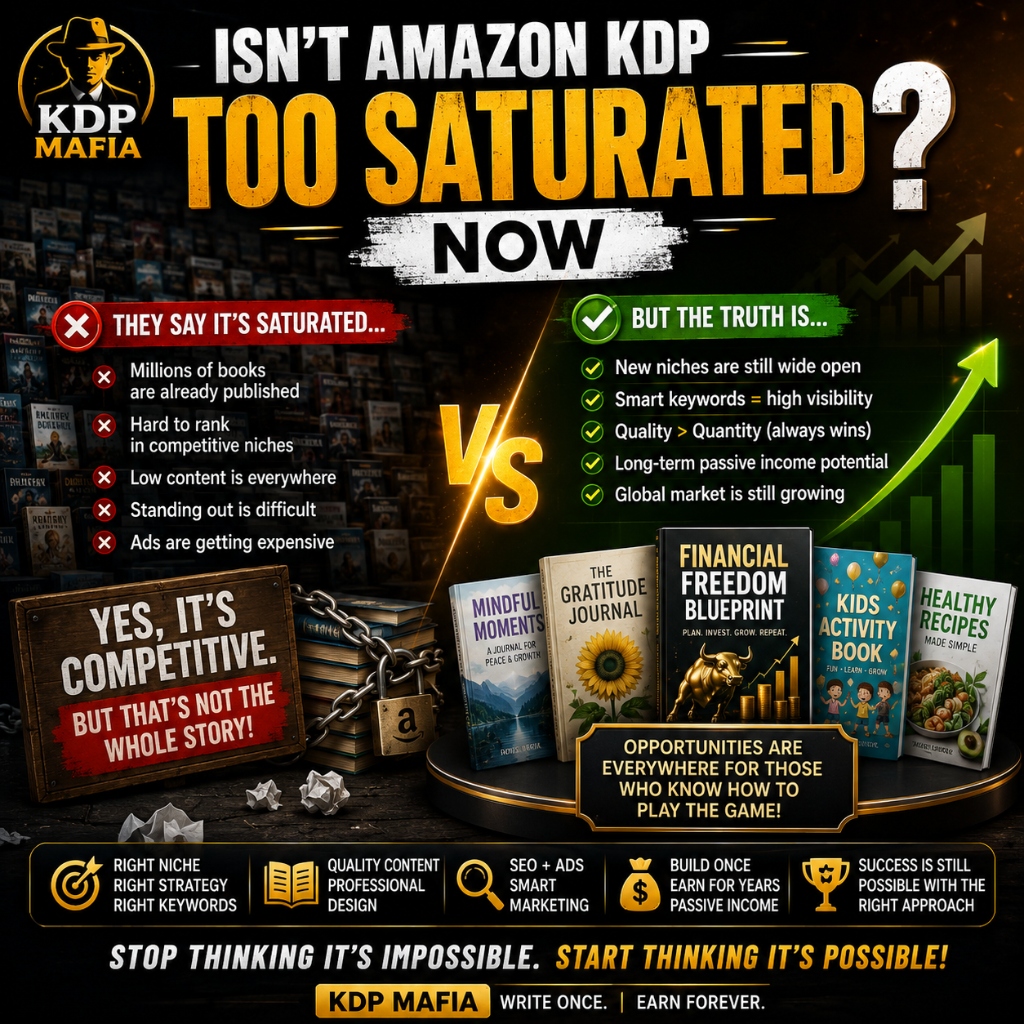 Isn't Amazon KDP Too Saturated Now?