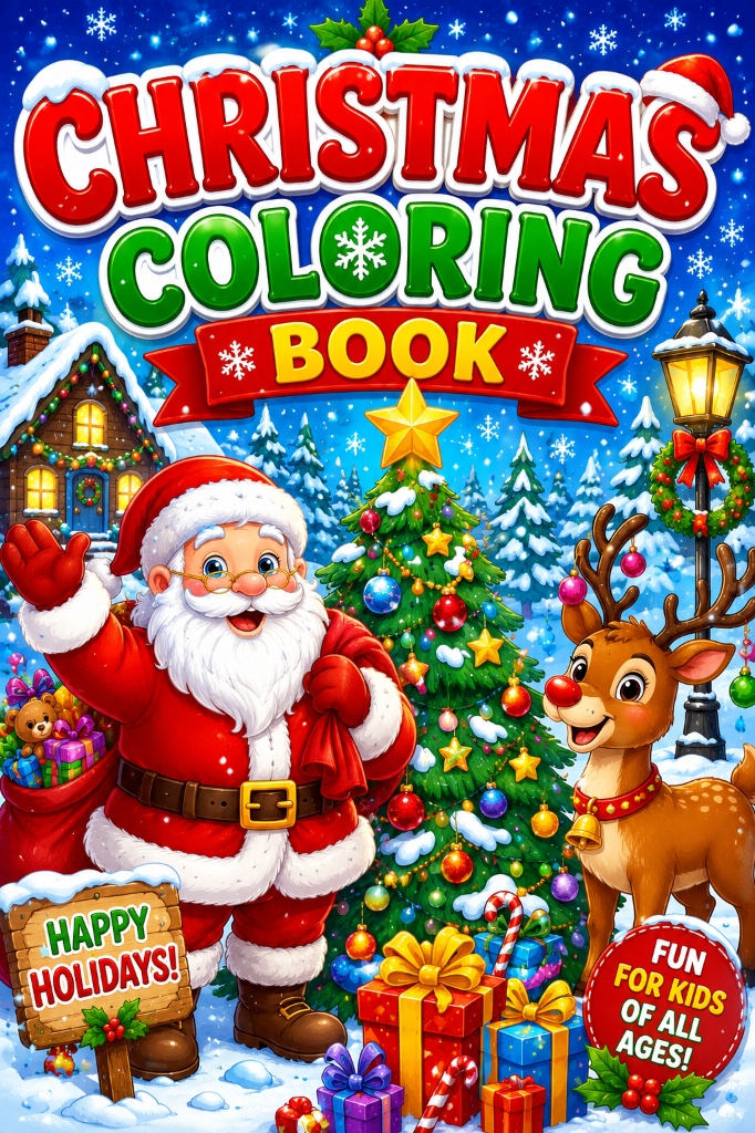 Christmas Coloring Book Cover